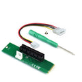 Tarjeta convertidora adaptadora PCI-E 4X hembra a NGFF M.2 M Key macho con cable de alimentación