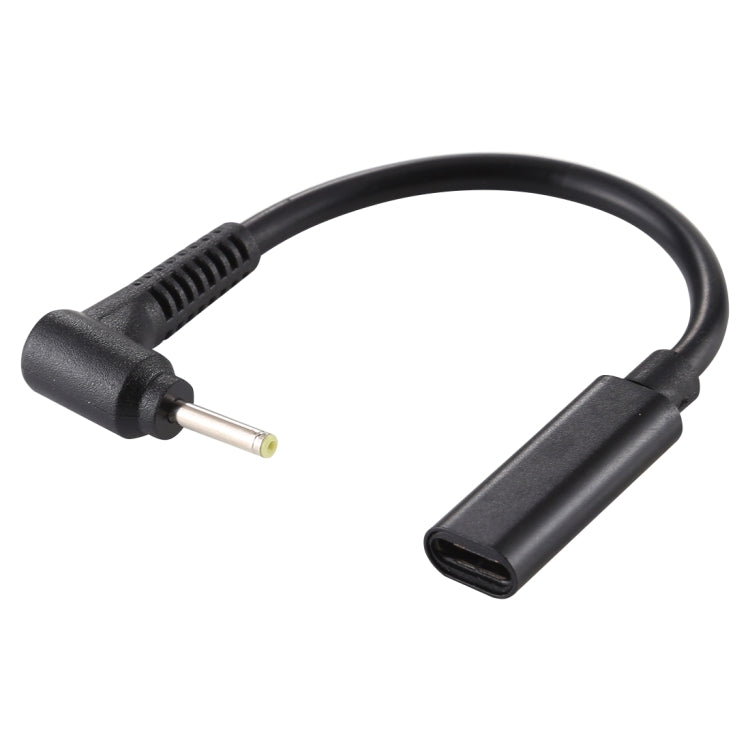 Cable de carga macho de 2,5x0,7 mm a USB-C / tipo C hembra