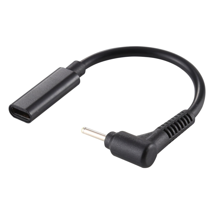 Cable de carga macho de 2,5x0,7 mm a USB-C / tipo C hembra
