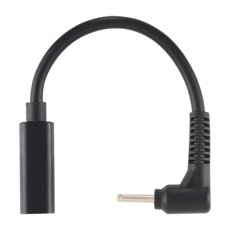 Cable de carga macho de 2,5x0,7 mm a USB-C / tipo C hembra
