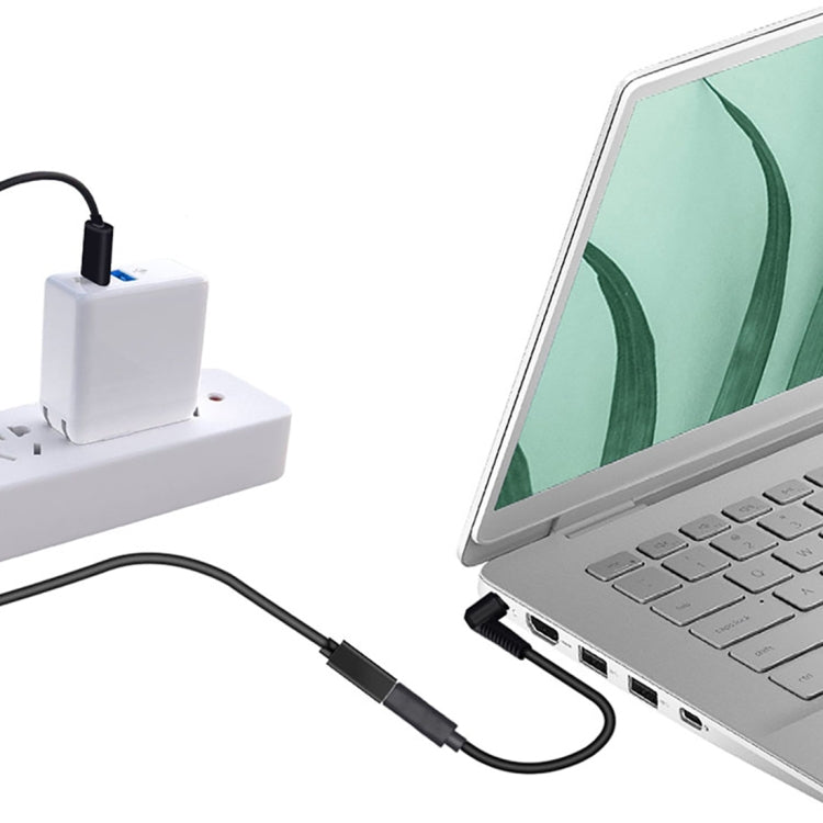 Cable de carga macho de 2,5x0,7 mm a USB-C / tipo C hembra