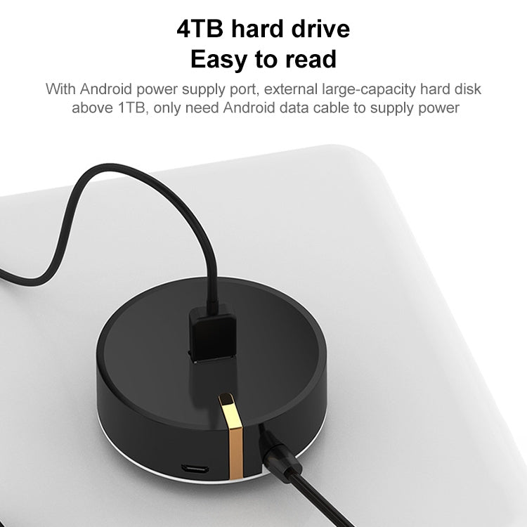 SH-016FXQ HUB divisor circular de interfaz USB 2.0 a 4 USB 2.0, 4 USB 2.0