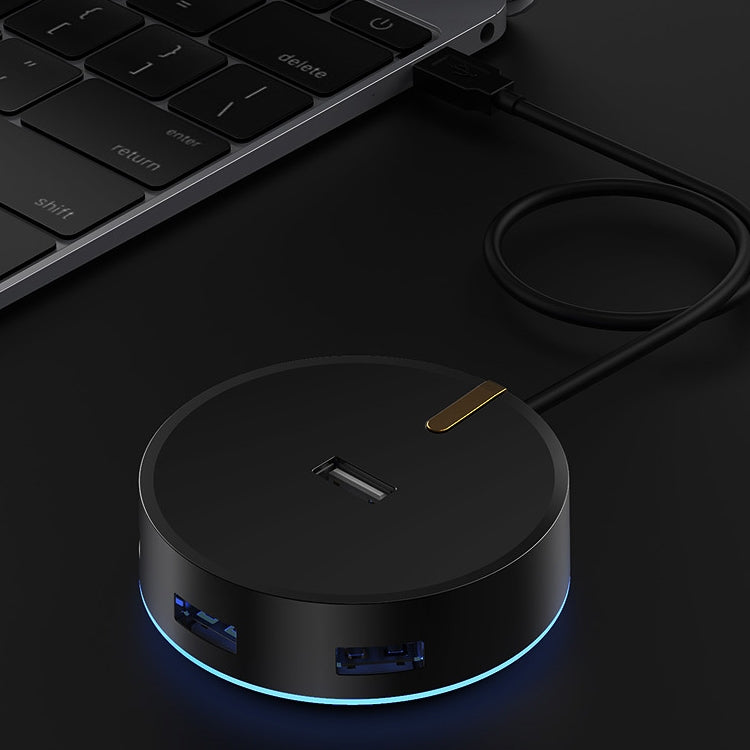 SH-016FXQ HUB divisor circular de interfaz USB 2.0 a 4 USB 2.0, 4 USB 2.0