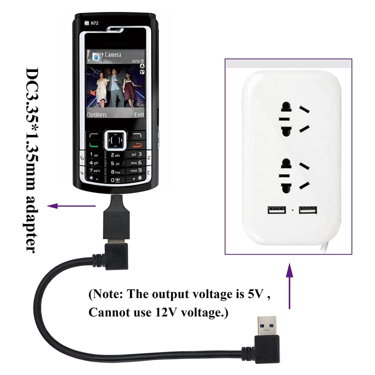 10 conectores adaptadores macho a USB hembra de 3,5 x 1,35 mm., 3.5x1.35mm Male to USB Female