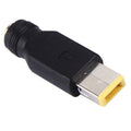 Adaptadores de corriente de interfaces macho de 5,5x2,1 mm hembra a Big Square (primera generación) para computadora portátil Lenovo, X1 Carbon 2018/2017 & Yoga 2018/2017