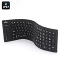 JA-11 Teclado Bluetooth de silicona plegable de 108 teclas