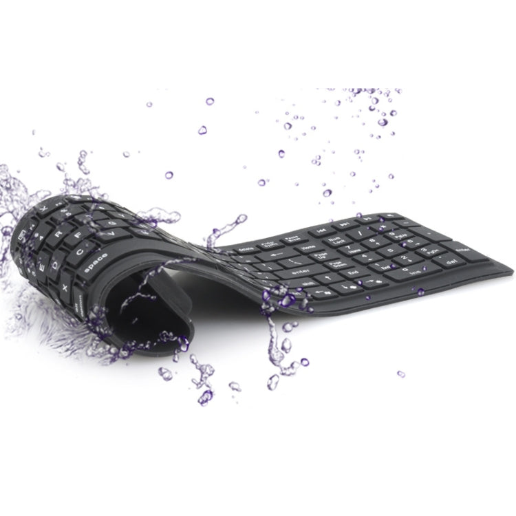 JA-11 Teclado Bluetooth de silicona plegable de 108 teclas