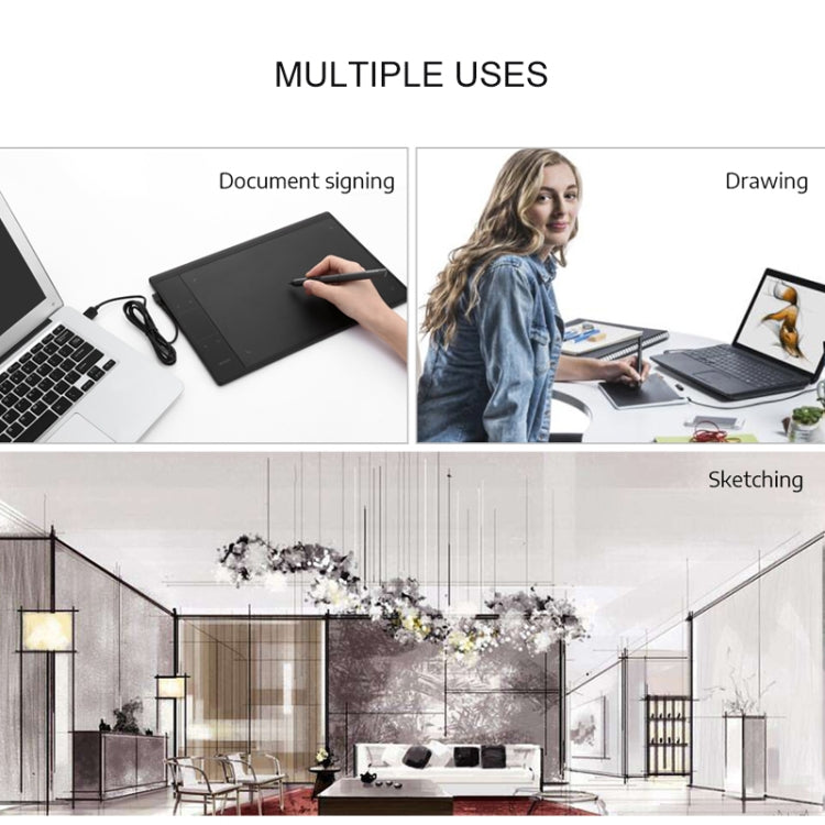 VEIKK A30 10x6 pulgadas 5080 LPI tableta gráfica electrónica táctil inteligente, con interfaz tipo c, A30