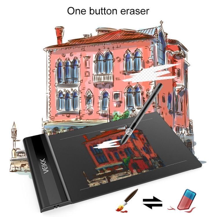 VEIKK S640 6x4 pulgadas 5080 LPI tableta gráfica electrónica, S640