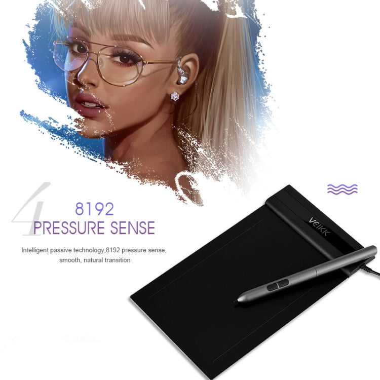 VEIKK S640 6x4 pulgadas 5080 LPI tableta gráfica electrónica, S640