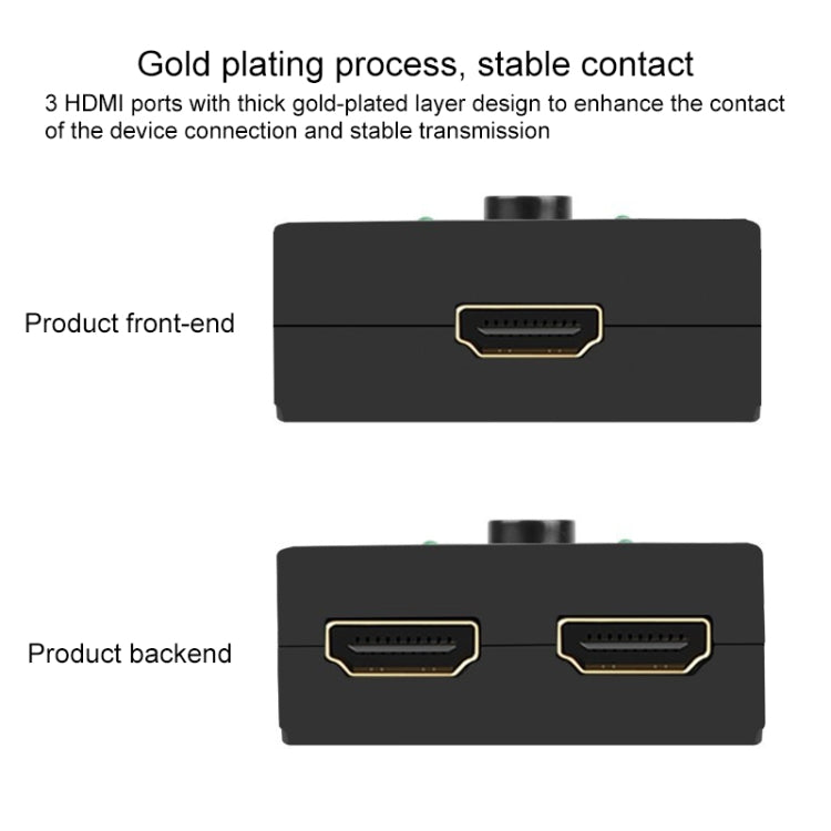 Conmutador HDMI bidireccional inteligente de vídeo 4K HD, BSY