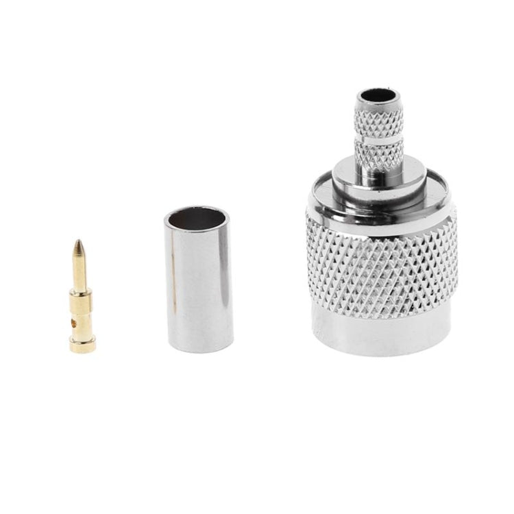 Conector coaxial RF macho TNC de 10 piezas para cable RG58 RG142 RG400 LMR195