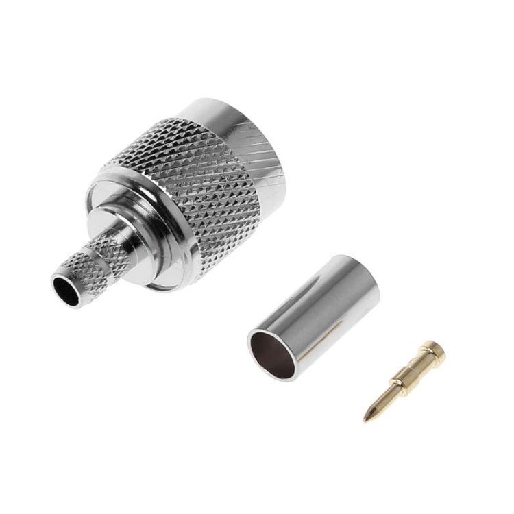 Conector coaxial RF macho TNC de 10 piezas para cable RG58 RG142 RG400 LMR195