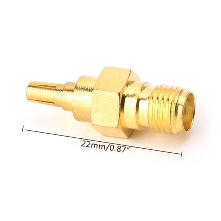 Conector coaxial RF SMA hembra a CRC9 macho de 2 piezas, SMA Female to CRC9 Male