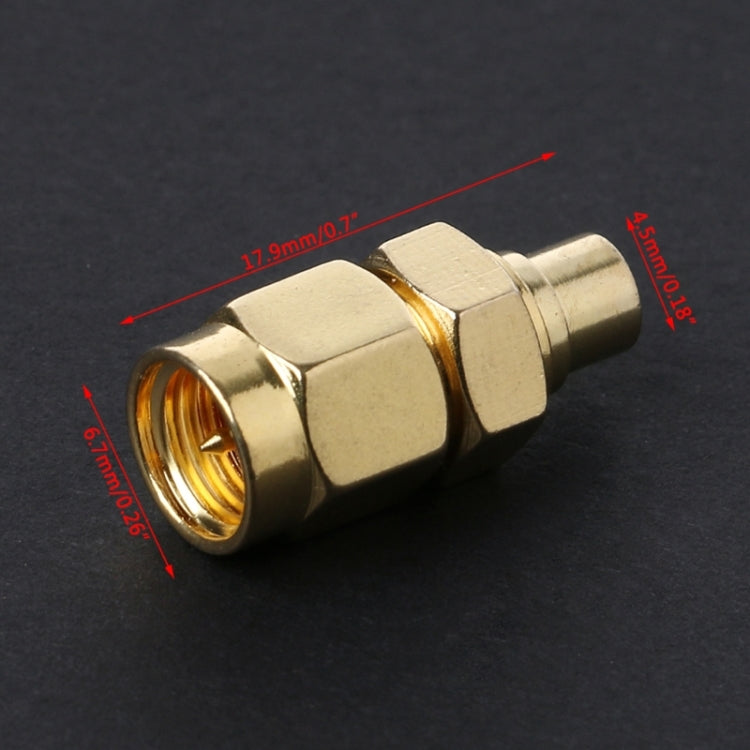 Conector coaxial RF SMA macho a MCX hembra de 2 piezas, SMA Male to MCX Female