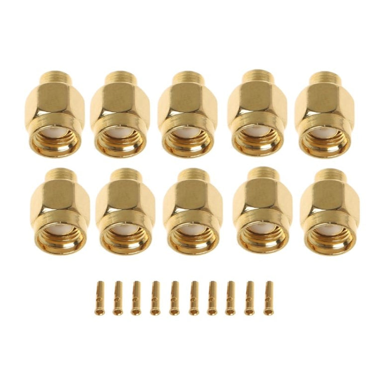 20 PCS SMA-JB3 Conector RF SMA Macho Tornillo Interior y Pin Soldadura Semirrígida, SMA-JB3