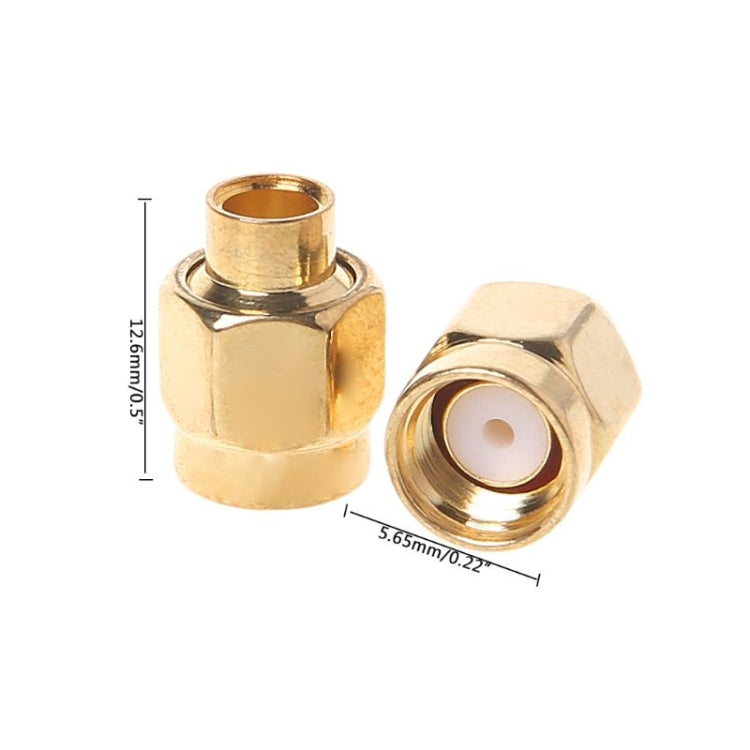 20 PCS SMA-JB3 Conector RF SMA Macho Tornillo Interior y Pin Soldadura Semirrígida, SMA-JB3