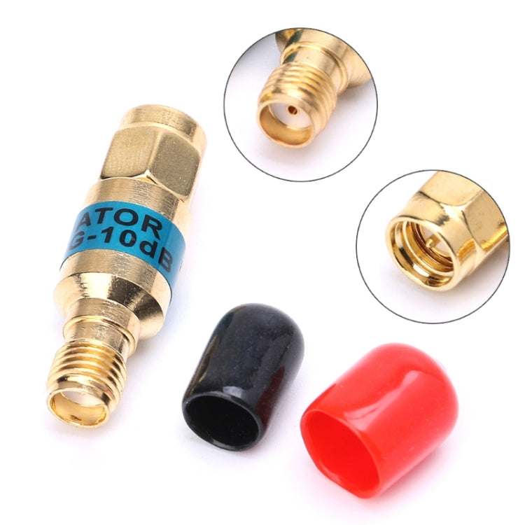 2W 10dBi SMA-JK macho a hembra DC-6.0GHz atenuador coaxial RF de frecuencia, SMA Male to Female (Attenuator)
