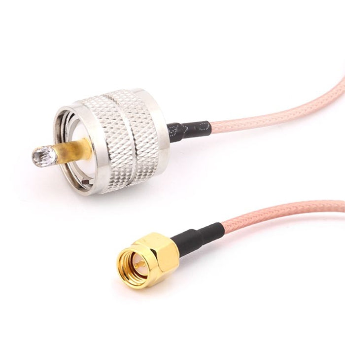 Cable coaxial RF macho de 15 cm UHF a SMA macho, UHF Male to SMA Male (Cable)