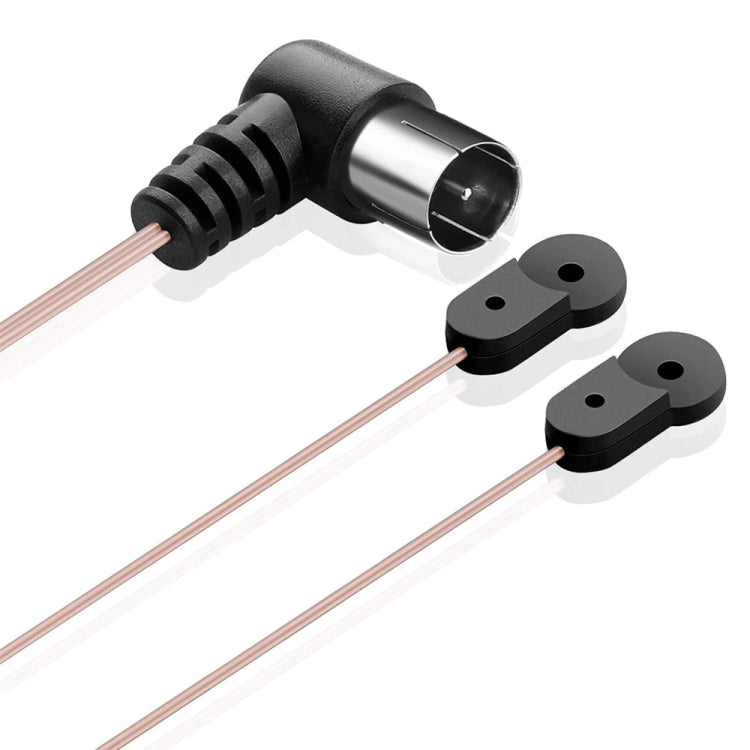 Antena dipolo FM de 2m, conector hembra, receptor de Radio de Audio estéreo, FM Dipole Antenna