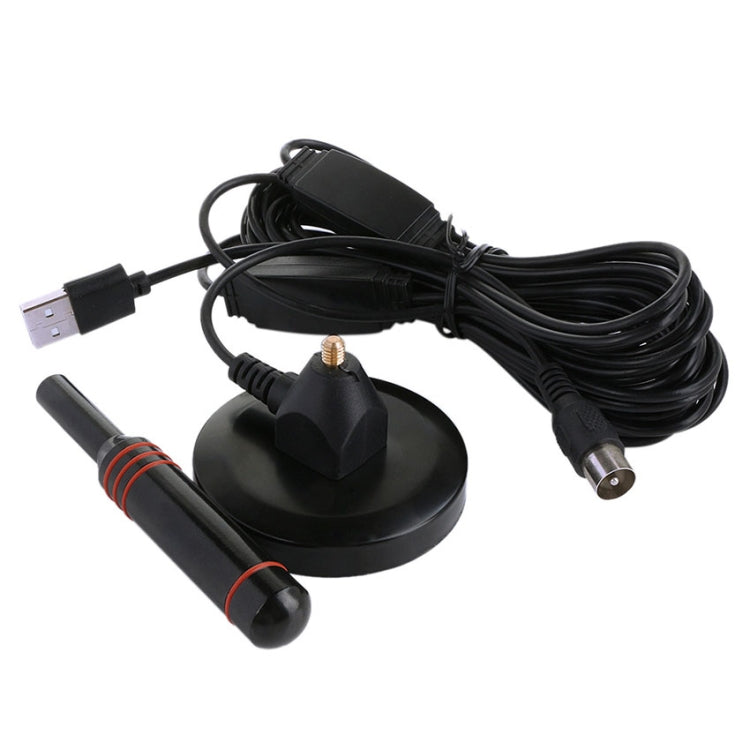 Antena de TV de alta ganancia de 22dBi para televisión DVB-T/sintonizador de TV USB con amplificador portátil HDTV Booster, 22dBi DVB-T / USB