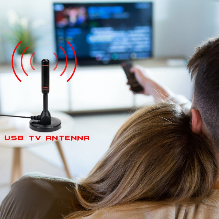 Antena de TV de alta ganancia de 22dBi para televisión DVB-T/sintonizador de TV USB con amplificador portátil HDTV Booster, 22dBi DVB-T / USB