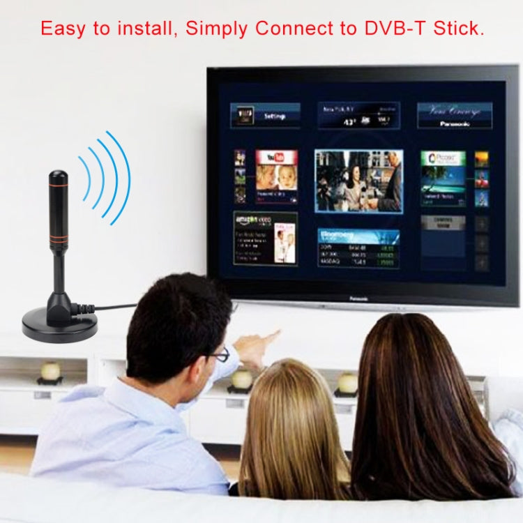 Antena de TV de alta ganancia de 22dBi para televisión DVB-T/sintonizador de TV USB con amplificador portátil HDTV Booster, 22dBi DVB-T / USB