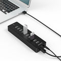 ORICO P10-U2 HUB USB 2.0 de 10 puertos con indicador de alimentación LED y cable USB de 1 m (negro)