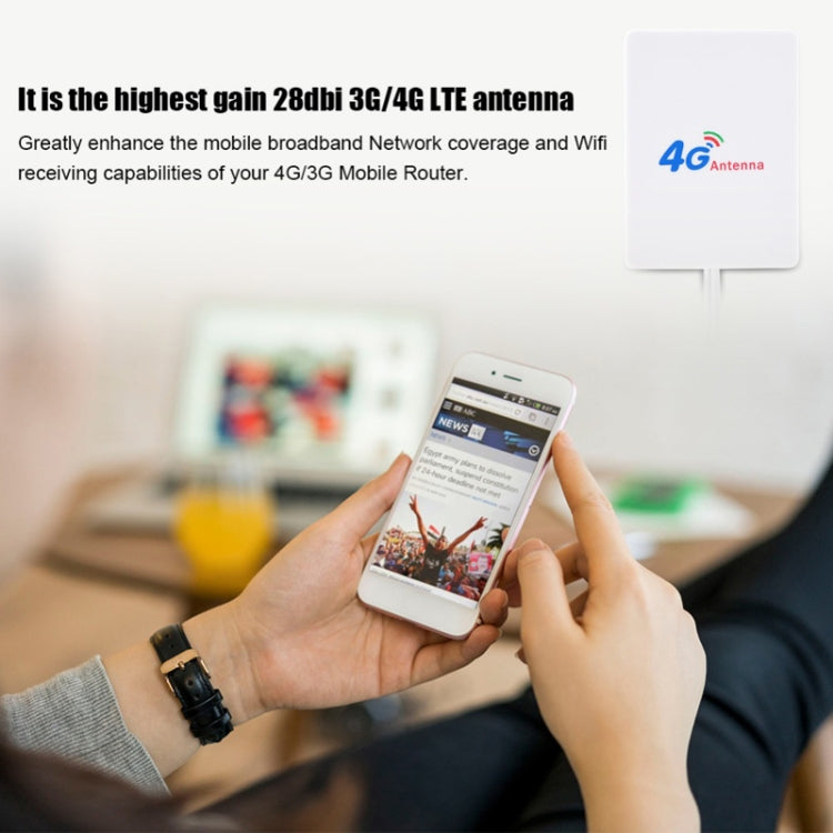 Antena 28dBi 4G con conector macho TS9 para enrutador 4G LTE FDD/TDD, TS9 Male