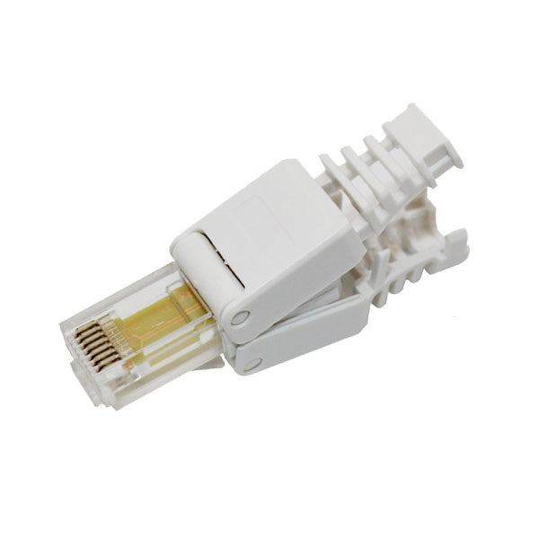 Enchufe modular del conector RJ-45 que prensa sin herramientas, versión corta Cat5e, Cat5e