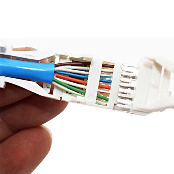 Enchufe modular del conector RJ-45 que prensa sin herramientas, versión corta Cat5e, Cat5e