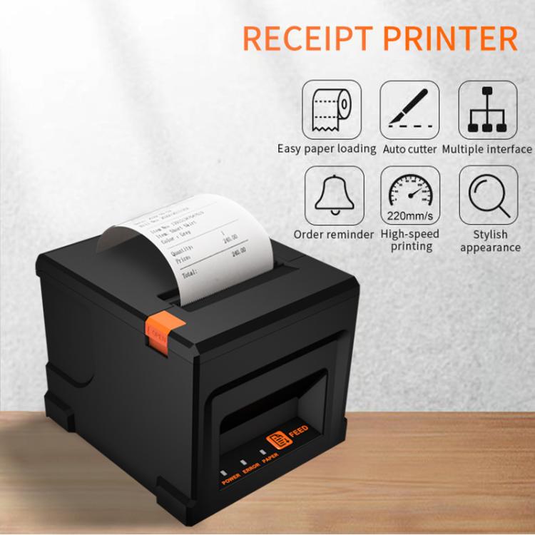 Impresora térmica de recibos de 80 mm con cortador automático y interfaz USB y LAN ZJ-8360 II, ZJ-8360 II USB and LAN
