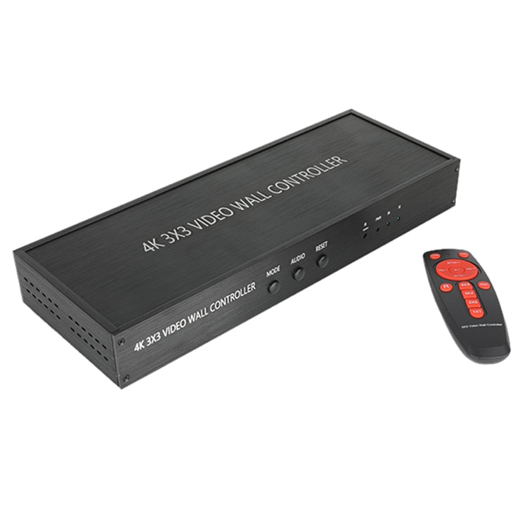 NK-BT88 4K 3X3 HDMI Video Wall Controller Procesador de empalme multipantalla con control remoto, EU Plug