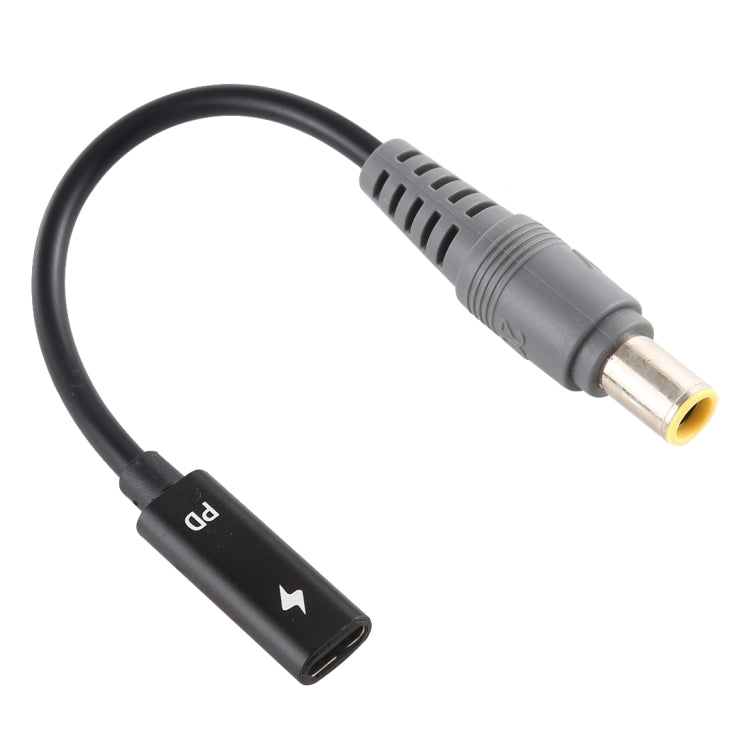 Cable cargador adaptador de corriente USB-C / Tipo-C a 7,9 x 5,5 mm, 7.9 x 5.5mm