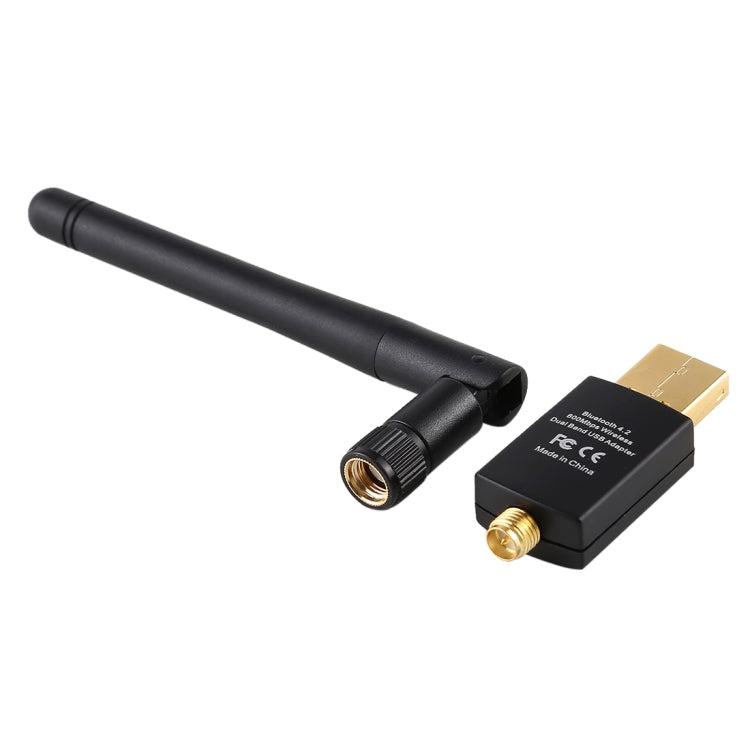 EDUP EP-AC1661 2 en 1 Bluetooth 4.2 + Doble Banda 11AC 600Mbps Adaptador USB inalámbrico de alta velocidad Receptor WiFi, EP-AC1661 600Mbps