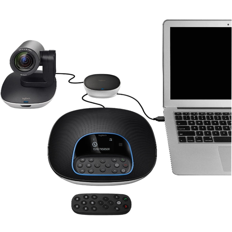 Cámara de teleconferencia empresarial de vídeo de clase en línea Logitech CC3500e HD 1080P, enchufe de la UE