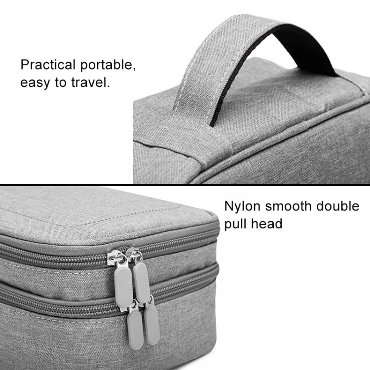 Bolsa de almacenamiento multifunción para cable de datos y cargador de auriculares, bolsa de almacenamiento de una sola capa, tamaño: 23x16x7 cm