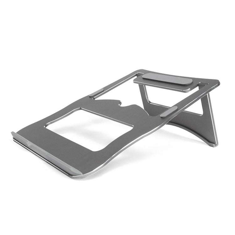 Soporte de enfriamiento de aleación de aluminio, soporte portátil simple para computadora portátil de escritorio, soporte de dos etapas, tamaño: 21x26 cm