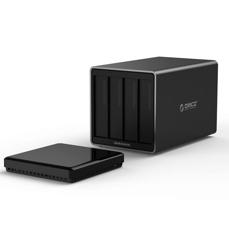 ORICO NS400-C3 Caja de disco duro externo USB-C / Type-C 3.1 a SATA de 4 bahías Caja de almacenamiento Base para disco duro para HDD SATA de 3,5 pulgadas, compatible con protocolo UASP, USB 3.1 Type-C to SATA