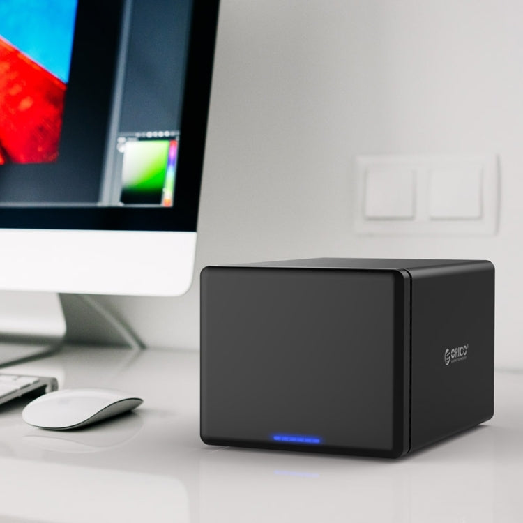 ORICO NS500-RC3 Caja de disco duro externo USB-C / Type-C 3.1 a SATA de 5 bahías Estuche de almacenamiento Base para disco duro con Raid para HDD SATA de 3,5 pulgadas, compatible con protocolo UASP, USB 3.1 Type-C to SATA with Raid