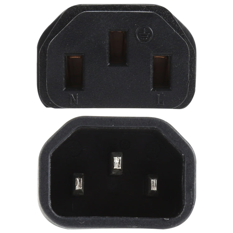C13 a C14 Adaptador de enchufe de alimentación de CA Convertidor de enchufe, C13 to C14
