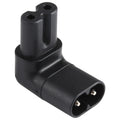 C7 a C8 codo adaptador de enchufe de alimentación de CA convertidor, C7 to C8 Elbow