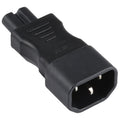 C7 a C14 Adaptador de enchufe de alimentación de CA Convertidor de enchufe, C7 to C14