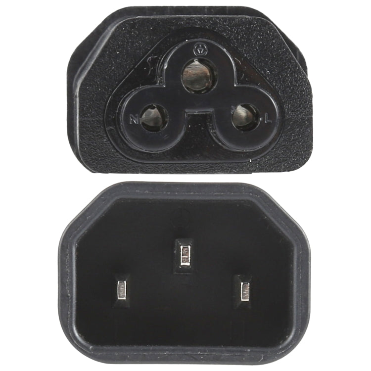 C5 a C14 Adaptador de enchufe de alimentación de CA Convertidor de enchufe, C5 to C14