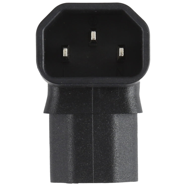 C13 a C14 Codo (arriba) Adaptador de enchufe de alimentación de CA Convertidor de enchufe, C13 to C14 Elbow Up