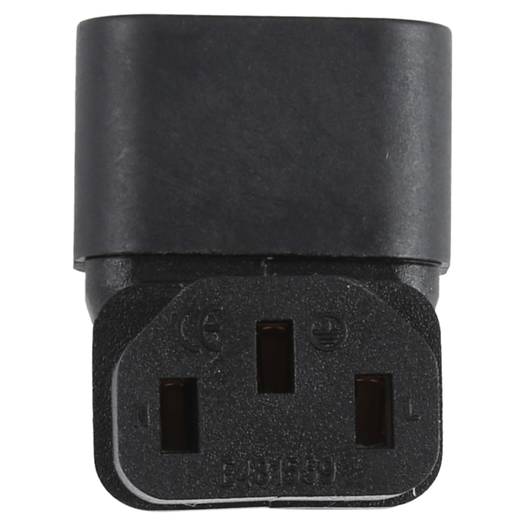 C13 a C14 Codo (arriba) Adaptador de enchufe de alimentación de CA Convertidor de enchufe, C13 to C14 Elbow Up