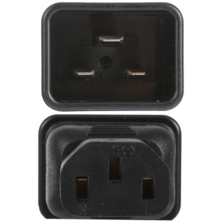 C13 a C20 Adaptador de enchufe de alimentación de CA Convertidor de enchufe, C13 to C20