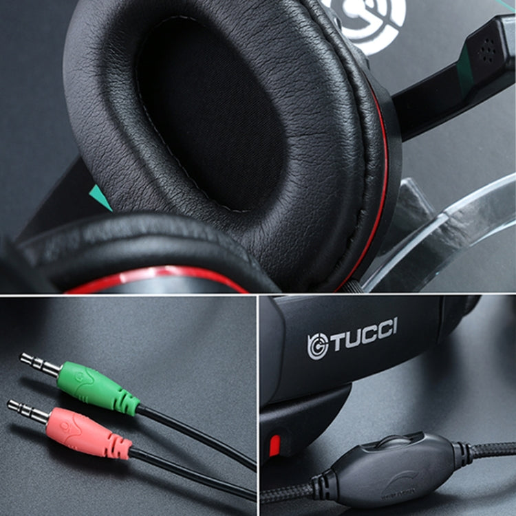 Auriculares estéreo para juegos de PC TUCCI X6 Super Bass con micrófono, X6