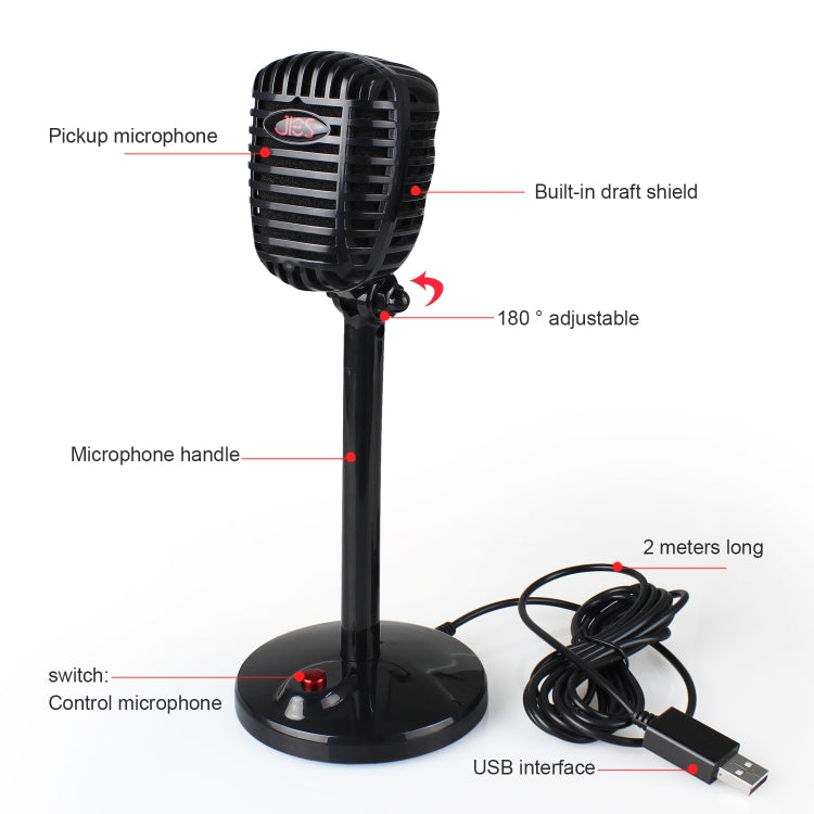Micrófono de videoconferencia con dispositivo de chat de voz USB sin unidad giratorio de 360 grados, longitud del cable: 2,2 m