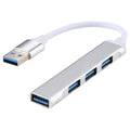 A-809 4 x Adaptador HUB de aleación de aluminio USB 3.0 a USB 3.0, A-809